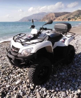 Discover the South Crete with scooter or a quad-ATV