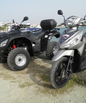 Discover the South Crete with scooter or a quad-ATV